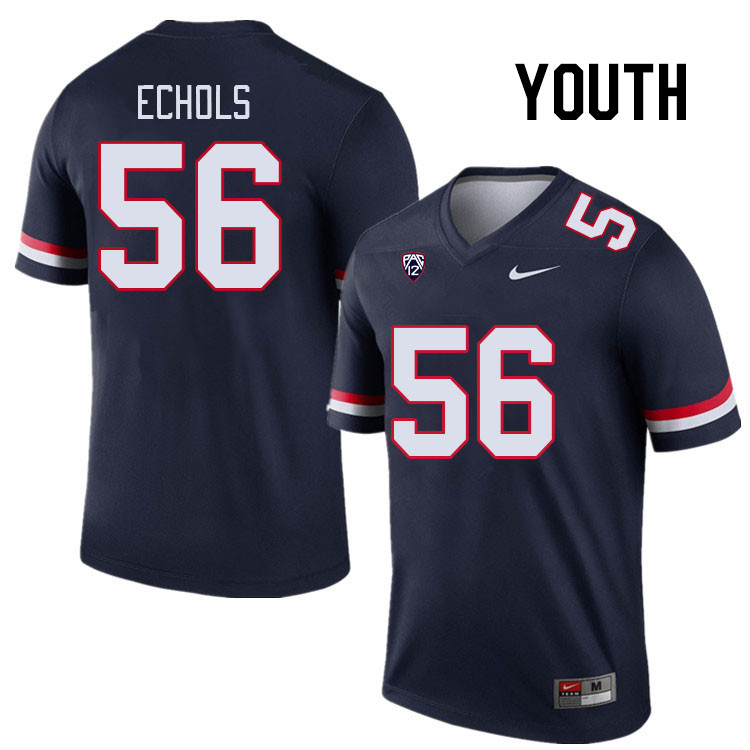 Youth #56 Bryce Echols Arizona Wildcats College Football Jerseys Stitched Sale-Navy